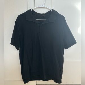 Massimo Dutti Classic Black Polo Shirt